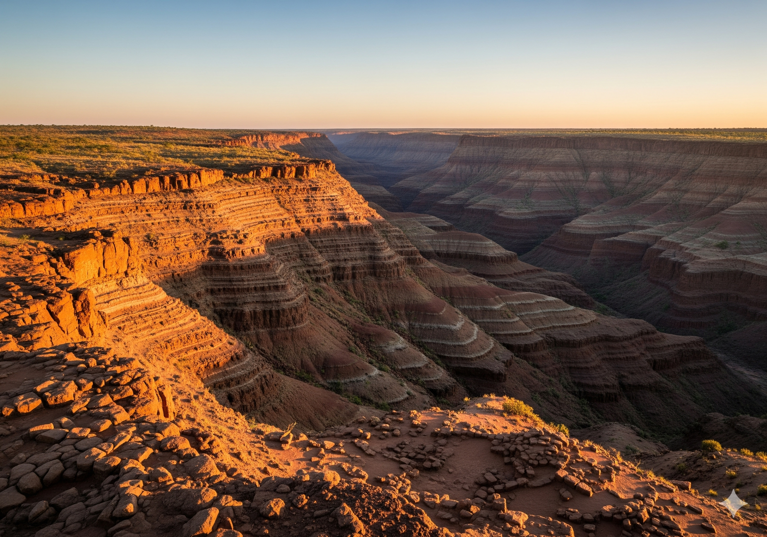Olduvai Gorge, often called the Cradle of Mankind, where some of the earliest human fossils were discovered